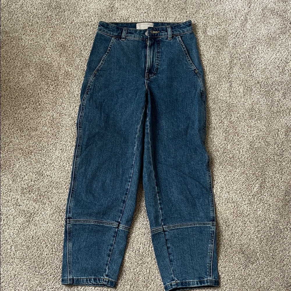 Everlane Women's Barrel Blue Jeans